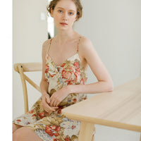 Women's open-back split nightdress