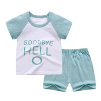 Children's short sleeve suit