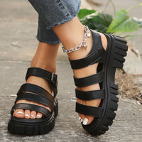 Platform-sole Casual Thick-soled Womens Plus-size Sandals