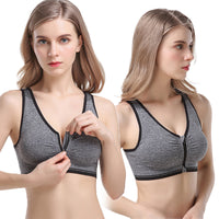 Front button zipper sports underwear