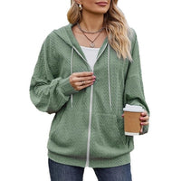 Hooded Sweater New Autumn And Winter Zipper Coat