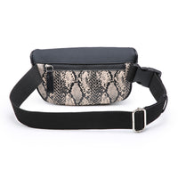 New mini small waist bag leather snake print waist bag