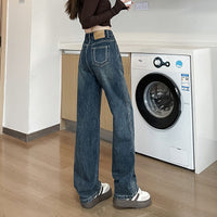 New High Waist Straight Jeans For Women