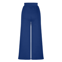 Wide-leg Ribbed High-waist Athletic Pants Loose-fitting And Slimming
