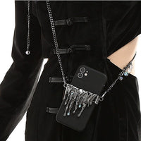 Lava Tassel Moonstone Mobile Phone Charm
