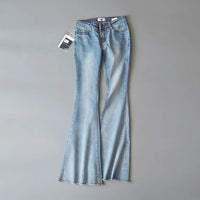 Women's Flared Pants Stretch Thin Denim Trousers Trend