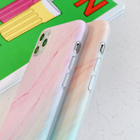 Mobile phone case gradient color marble