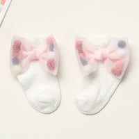 Summer Newborns 0-6-12 Months Bowknot Cotton Socks