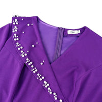 Hip-hugging Long-sleeve Midi Dress For Banquets