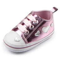 Bright leather love soft bottom toddler shoes