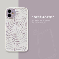 Leaf Simple Protective Shell Mobile Phone Case Anti-fall Soft Cover