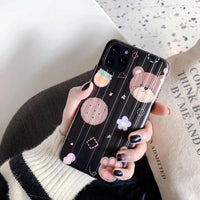 Cute bear illustration mobile phone case