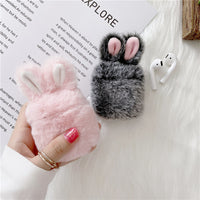 Plush Rabbit Cute Simple Creative Anti-fall Earphone Shell
