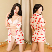 Chiffon transparent uniform nightdress