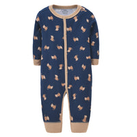 Pure cotton flat foot one-piece baby romper