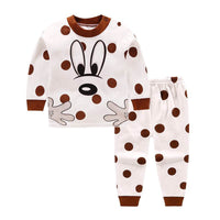 Pure cotton two-piece suit for boys and girls