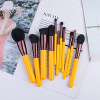 11 little yellow duck makeup brush set