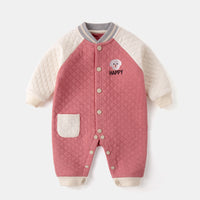 Baby one-piece spring and autumn air cotton one-piece