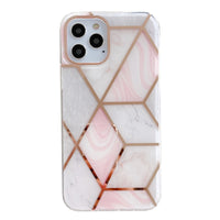 Electroplating mosaic marble phone case
