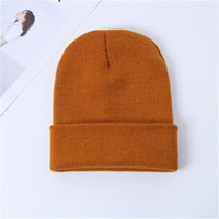 Knitted wool hat autumn and winter