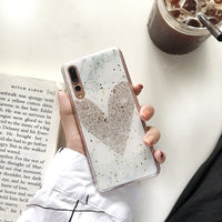Epoxy gold foil phone case