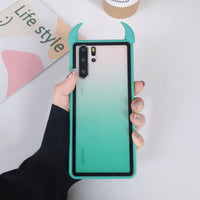 Rainbow devil horn phone case
