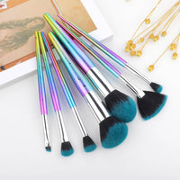 Water drop pattern makeup brush set