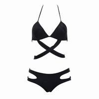 Sexy wisps split bikini swimsuit
