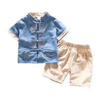 Chinese Style Children's Disc Buckle Tang Suit