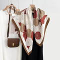 High-profile High-grade Korean Color Matching Floral Printed Scarf