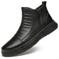 Men's warm first layer cowhide shoes