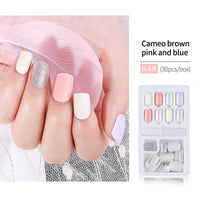 30pcs Detachable False Nail Artificial Tips Set Full Cover for Short Decoration