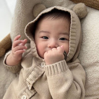 Ins Style Bear Shape Children's Knitted Sweater Baby Jumpsuits