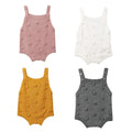 Sweater knitted acrylic ball ball embroidered jumpsuit Romper