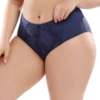 Plus-size women's underwear sexy lace high waist briefs fat