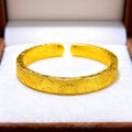 Womens Sunflower Heart Sutra Open Bracelet