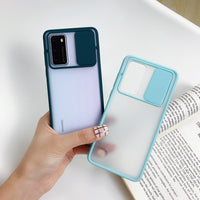 Sliding cover push window mobile phone case