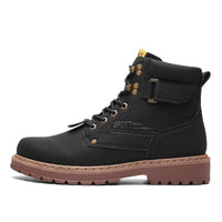 Martin boots non-slip and velvet warm leather boots