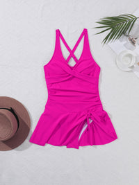 One-piece Sexy Back Cross Bikini Swimsuit