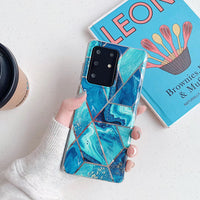 Stitching marble phone case
