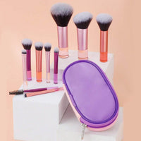 8 Long Tube Makeup Brushes Suit Multicolor