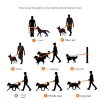 PVC Multifunctional Running Pet Hand Holding Rope