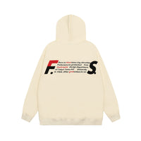 Embroidered Letter Hooded Sweater For Men