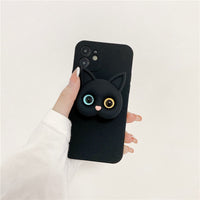 Three-dimensional Cat Bracket Cute Cartoon Couple Protective Cover