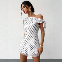 Sexy Polka Dot Women's Off-Shoulder Dress