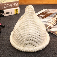Hat Female Winter Korean Coarse Tide Handmade Warm Knitted Wool Hat