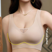Thin Breathable Traceless Underwear Gather Thin Soft Support Fixed Cup Without Steel Ring