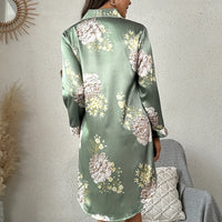Silk Sexy Womens Thin Loungewear Nightdress