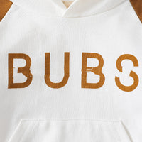 Patchwork Letter BUBS Hooded Romper