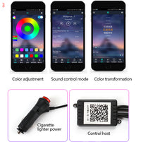 Car Fiber Optic Ambient Light Modified Car Interior Cool Light APP Rhythm Light
